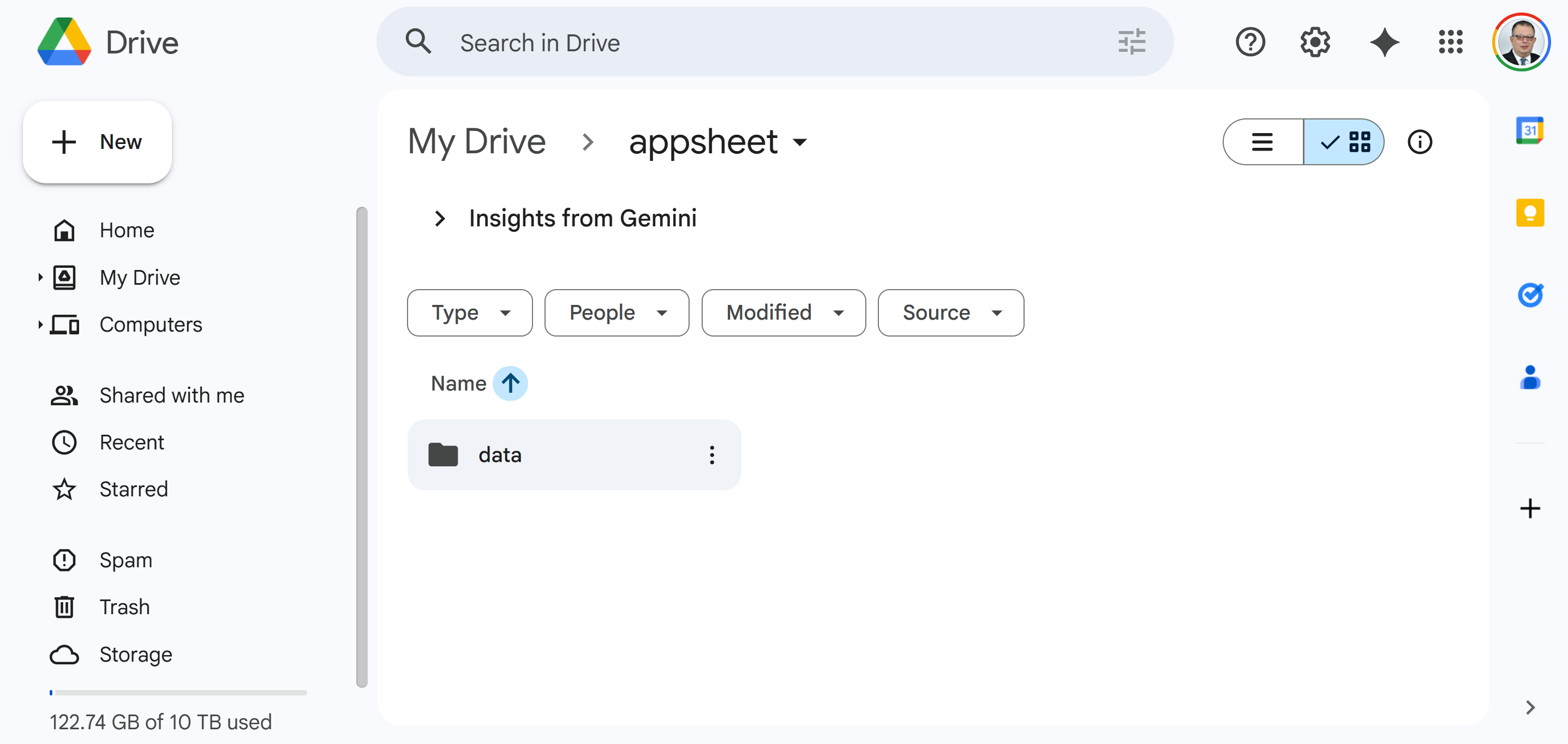 Navigate to data folder