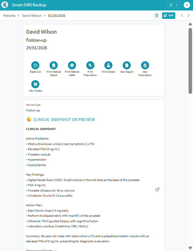 Clinical notes filled by AI